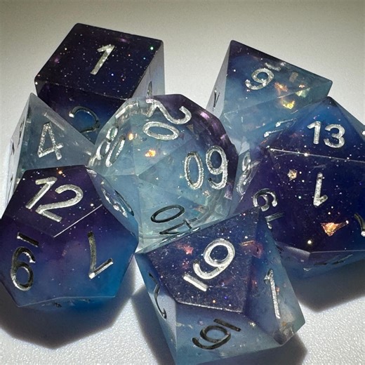 TRPG Starry Sky DND Dice Set｜dungeons & Dragons Roleplaying Game Dice｜silicone Polyhedral Dice Set｜baldur's Gate Cthulhu Game Dice｜christmas - Etsy
