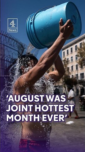 August was joint hottest month on earth, climate service says