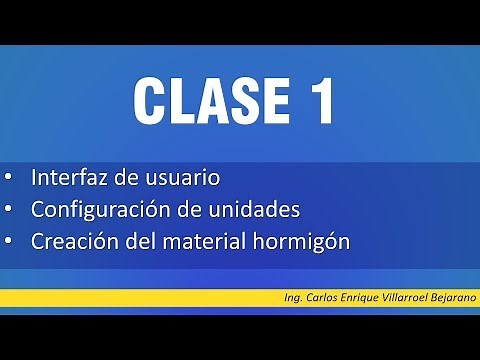 CLASE 1 curso ROBOT STRUCTURAL (units, creating RC material)