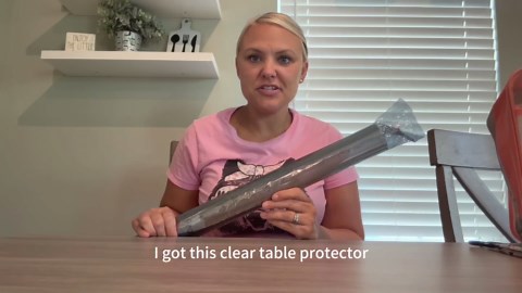 Clear Table Protector 42 x 78 Inch, 1.4mm Thick Waterproof PVC Plastic Table Cover, Durable Table Pad for Dining Room, Kitchen, Writing Desk, and Coffee Tables