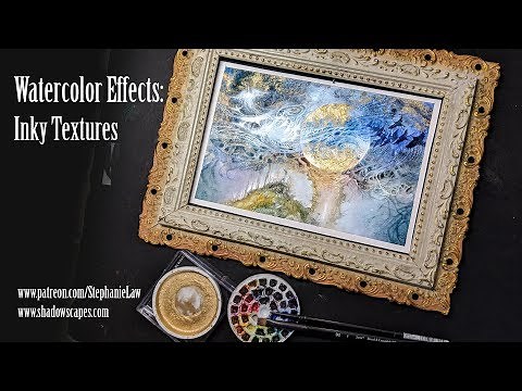 Watercolor Effects! Inky Textures Part I