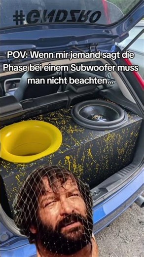Wenn mir jemand sagt die Phase beim Subwoofer muss man nicht beachten #subwoofer