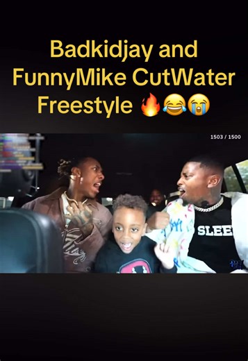Badkidjay and FunnyMike CutWater Freestyle 😂 #badkidjay #jay #funnymike #fyp #viral
