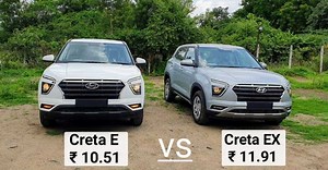 2021 Hyundai Creta: Differences between Base E & EX trims explained on video
