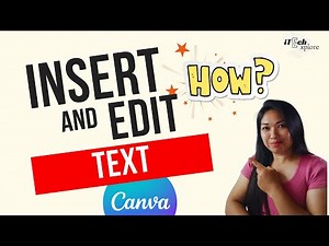 How to Insert and edit text in Canva