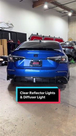 Clear Reflectors and Diffuser Lights for 11th Gen Civic