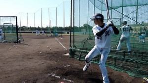 和田康士朗の特打にカメラが接近！【広報カメラ】
