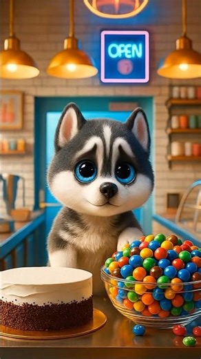 Cute Husky Dog Baker's AMAZING Skills! Balances Cake on a Unicycle for a Surprise Party! 🎂🐶#husky