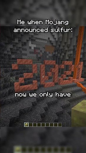 My Reaction When Sulfur Was Coming to Minecraft:
