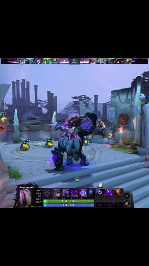 Purple Arcana Earthshaker Skin in Dota 2