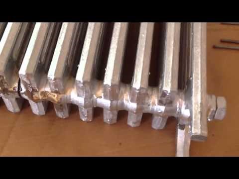 How to assemble cast iron hot water radiator