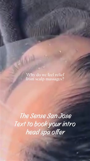 Stress-Melting Scalp Spa in 60 or 80 mins, text the number in our profile to book. #headspa #scalpcare #sanjose #relaxing #trending