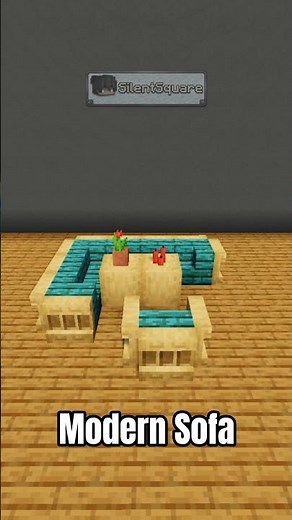 Minecraft Interior Design: Build a Modern Sofa! 🛋️ #Shorts