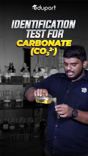 Plus Two Science on Instagram: "Identification Test for Carbonate +2 Chemistry Practical Lab Session #plustwo #plustwolife😍"