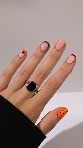 you only need 2 colors for easy halloween nail art 🎃👻 . . . #halloween #holidaynails #halloweennails #zombiemakeup #mushroomnails #nailart #nailartvideos #nailvideos #nails #nailideas #nailinspo #nailideas #naildesigns #diynails #nailtrends #satisfying #nailhacks #fallnails #autumnnails nail inspo fall nails autumn nails nail art tutorial uñas otoño nail designs 2025 nails inspiration halloween nail art zombie nail art october nails | Dana - Nail Inspo