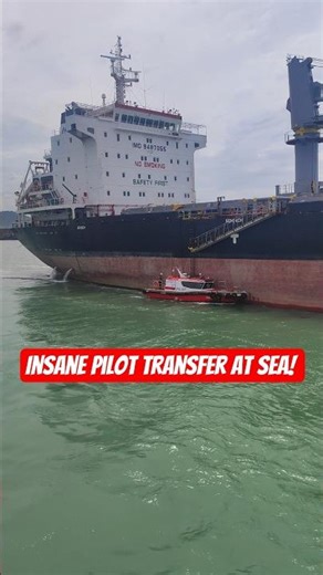 Insane Pilot Transfer at Sea! 🚤⚓ Boarding a Moving Giant Ship