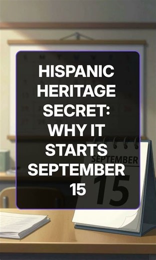 Hispanic Heritage Secret Why It Starts September 15 #love #facts #hispanicheritagemonth #culture