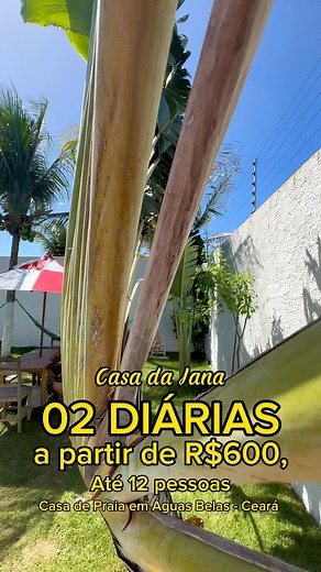 31K views · 33 comments | Casa da Jana - 02 diárias a partir de R$600, até 12 pessoas!! É barato demais. - Descrição do anúncio : - 02 diárias DURANTE a SEMANA por 600, - Capacidade até 12 pessoas incluso as crianças - Não é válido para períodos de feriados e datas comemorativas Praia de Águas Belas Cascavel Ceará  WhatsApp 85996651805 Consulte valores finais de semana | Jana e Elias CASAS De PRAIA | Facebook