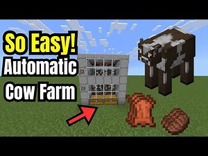 How to Make an Automatic Cow Farm in Less Than 2 Minutes!