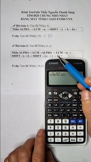 CASIO TRICKS | HOW TO FIND THE LOWEST COMMON MULTIPLE USING A CALCULATOR | CASIO FX 580VNX #shorts