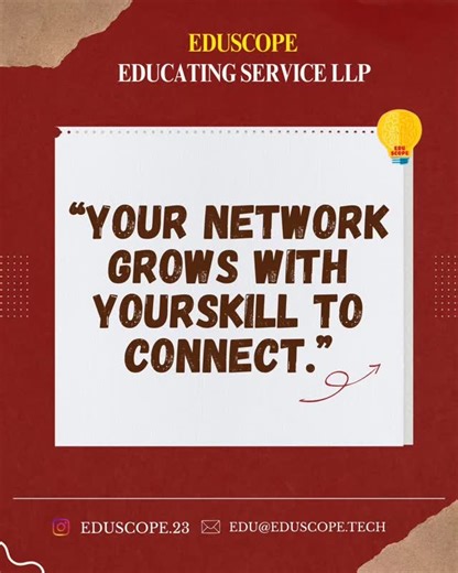 Eduscope Educating Services LLP | Your skills don’t just build careers, they build connections. Grow your network by growing your expertise. 🚀At EduScope, we believe skills... | Instagram