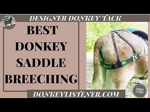 Mohair Saddle Breeching for Donkeys and Mule