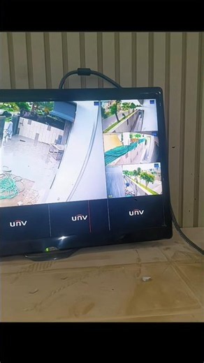 Uniview IP Camera Installation with PoE Switch & NVR Setup #Shorts