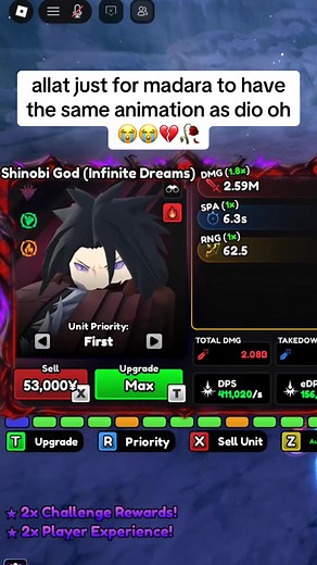 update is good tho #funny #meme #anime #madara #animevanguards | anime vanguard