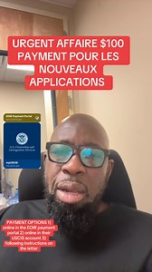 39K views · 676 reactions | AFFAIRE $100 LIEN EN COMMENTAIRE . PAYMENT OPTIONS 1) online in the EOIR payment portal 2) online in their USCIS account 3) following instructions on the letter .  | 1 Million March for Senegal | Facebook