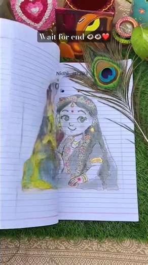 cute Radharani ji drawing 😍💖#radheradhe​ #radharani​ #drawing​ #sketch​ #shorts​ #viral​ #trending​