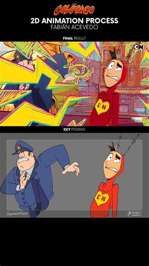 𝗙𝗮𝗯𝗶𝗮𝗻 𝗔𝗰𝗲𝘃𝗲𝗱𝗼 | 𝘓𝘦𝘢𝘥 2D 𝘈𝘯𝘪𝘮𝘢𝘵𝘰𝘳 on Instagram: "1er shot de Los Colorado 🎬❤️💛 Este es el primer plano que animé para la serie, y hoy lo comparto por aquí. Un gusto enorme haber sido parte de este proyecto junto a @huevocartoon y @bombilloamarillo Pronto estaré publicando más material del proceso. ------ First shot of Los Colorado 🎬❤️💛 This is the first shot I animated for the series, and today I’m sharing it here. It was a great pleasure to be part of this project a