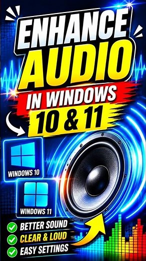 Boost your Windows sound quality with this simple trick! #audio #audioplayer #webplayer #boost