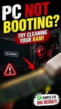 PC Not Booting? Try This Before Buying New RAM! 😱 #shorts
