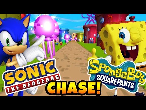 Chase Challenge - Sonic and Spongebob On The Run!