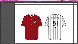Baseball Jersey Pack Illustrator Photoshop Procreate Canva Flat Illustrations Vector Pixel Team Wear - Etsy