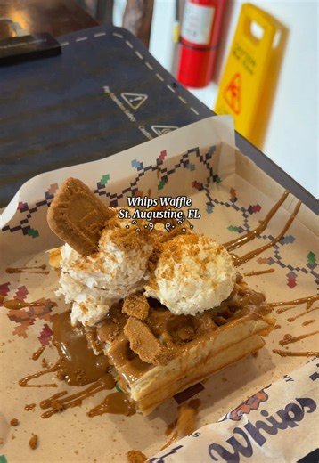 Cold weather calls for warm waffles 🧇✨ Come visit us and treat yourself. #fyp #waffles #whipswaffleco #staugustine #viral
