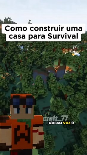 Fokz | Como construir uma casa simples pra survival ———————————————— 🎮 Minecraft Java 1.21.4 🌅 Shaders Complementary Reimagined 💡Deixe sua ideia... | Instagram