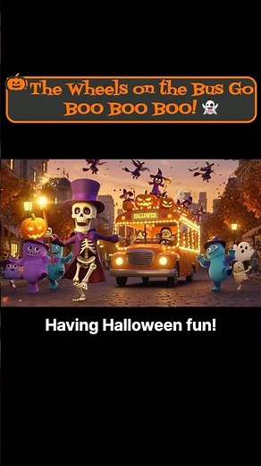 🎃The Wheels on the Bus Go BOO BOO BOO! 🎵