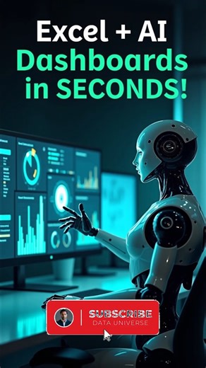 AI + Excel = MAGIC! Create Dashboards in 60 Secs #excel #exceltips