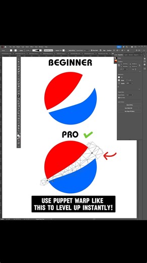 2.2K views · 38 reactions | Illustrator 2025: Puppet Warp Tricks That Feel Like Magic! Illustrator 2025: Mẹo Puppet Warp “ảo thật đấy”! #illustrator #illustratortips #easytutorial #thegraphicboost | The Graphic Boost | Facebook