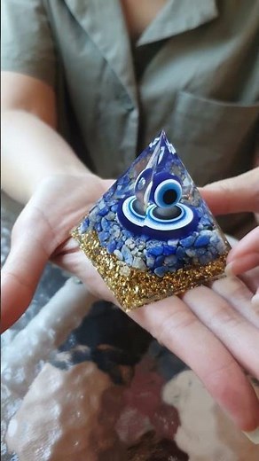 Orgone Pyramid Evil Eye reflects negative energy and attracts positive energy. #Motel #Muay