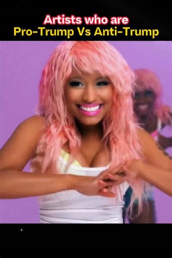 🎤 Artists who are loud Pro-Trump VS Anti-Trump Same charts. Totally different politics. #ProTrump #AntiTrump #MusicAndPolitics #HotDebate #TalkOfTheInternet