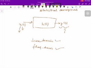 01 Linear Systems with Random Inputs — Introduction