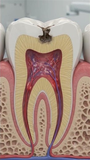 🦷 A dental abscess #bds #medicalanimation #medicaleducation #dentistry
