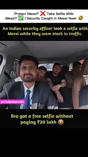 Protect Messi? ❌ Take Selfie With Messi? ✅ | Security Caught in Messi Fever 🤣