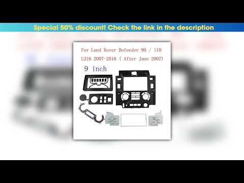 New Arrival 7/9 inch Car Radio Facia for Land Rover Defender 2007-2016 Panel Dash Kit Install Trim•