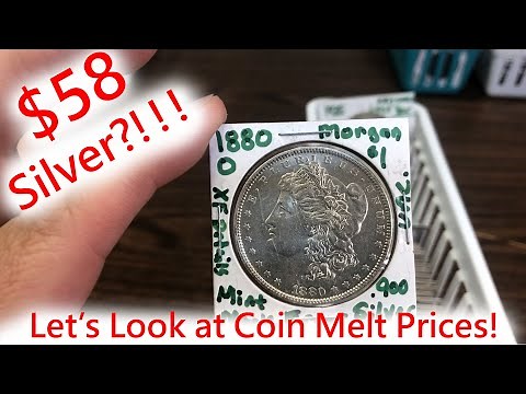 $58 Silver?!!! Let’s Look at Some Silver Coin Melt Prices! Morgan, Half Dollars, Quarters, Dimes…