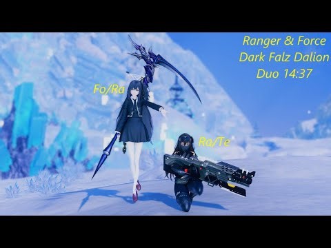 [PSO2:NGS] Ranger & Force Dark Falz Dalion Duo / ダークファルスダリオン | [Ra/Te 14:37]