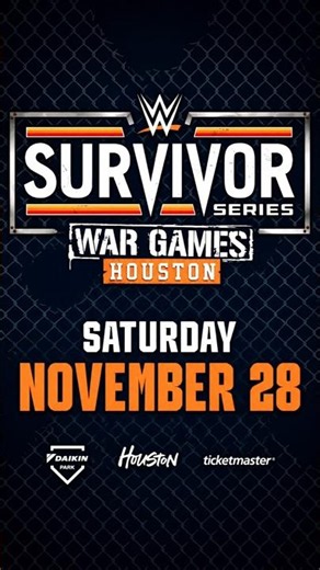 🚨 SURVIVOR SERIES: WARGAMES IS COMING TO HOUSTON! #WWE #SurvivorSeries #WarGames