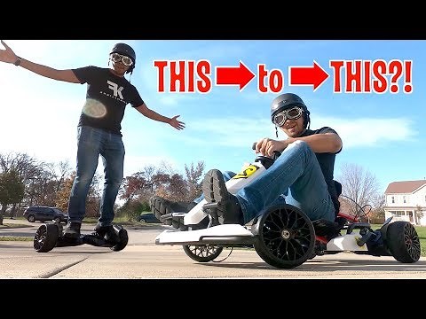 Unboxing & Let's Drive - GoKart Kit by Hyper GoGo - Convert ANY Hoverboard into a Tesla Gokart!